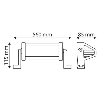 LED Faro industrial para coche EPISTAR LED/120W/10-30V IP67 6000K