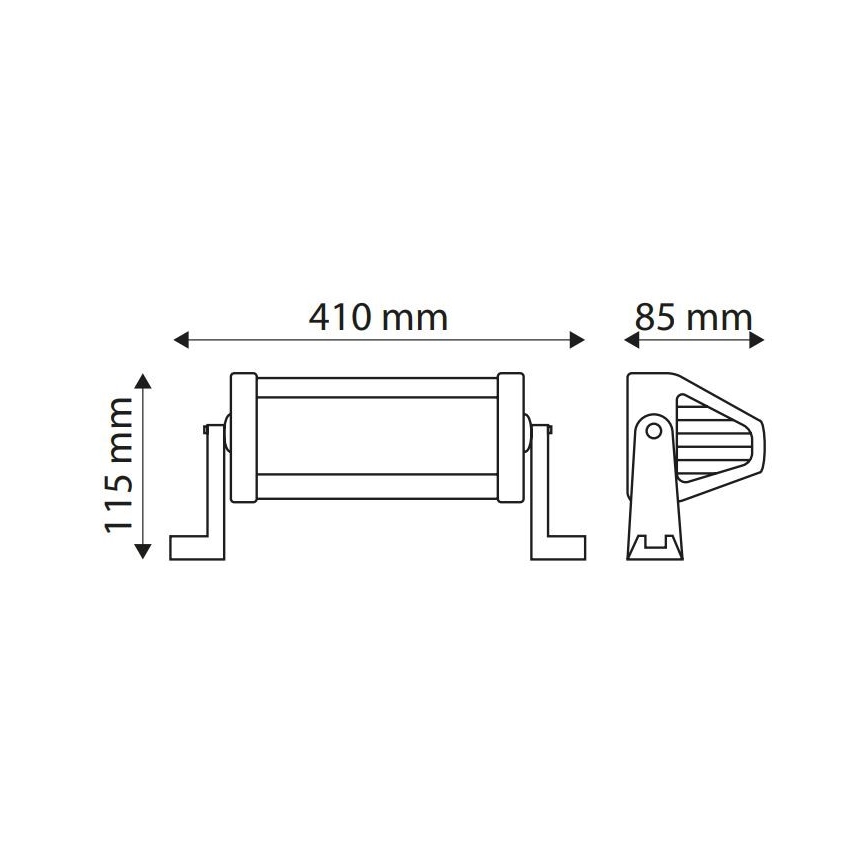 LED Faro industrial para coche EPISTAR LED/72W/10-30V IP67 6000K