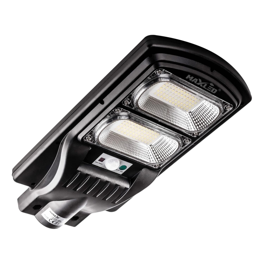 LED Farola solar regulable con sensor LED/120W/6V 11000 mAh 6500K IP65 negro + control remoto