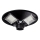 LED Farola solar regulable con sensor LED/15W/6V 11000 mAh 6500K IP65 negro + control remoto