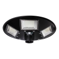 LED Farola solar regulable con sensor LED/22W/6V 18000 mAh 6500K IP65 negro + control remoto