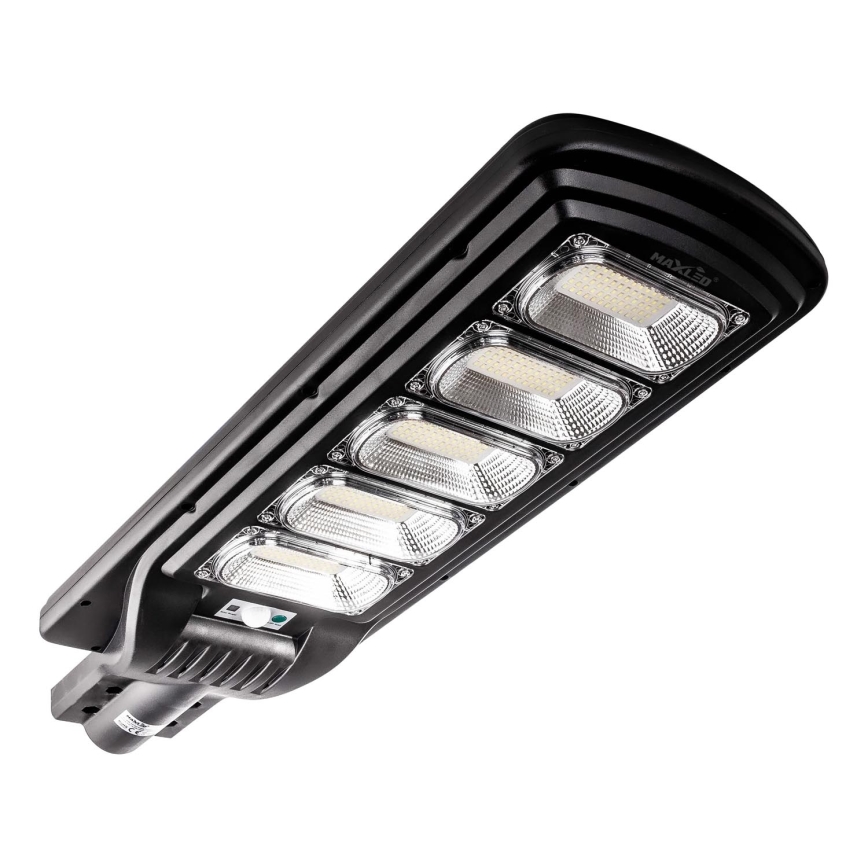 LED Farola solar regulable con sensor LED/300W/6V 16500 mAh 6500K IP65 negro + control remoto