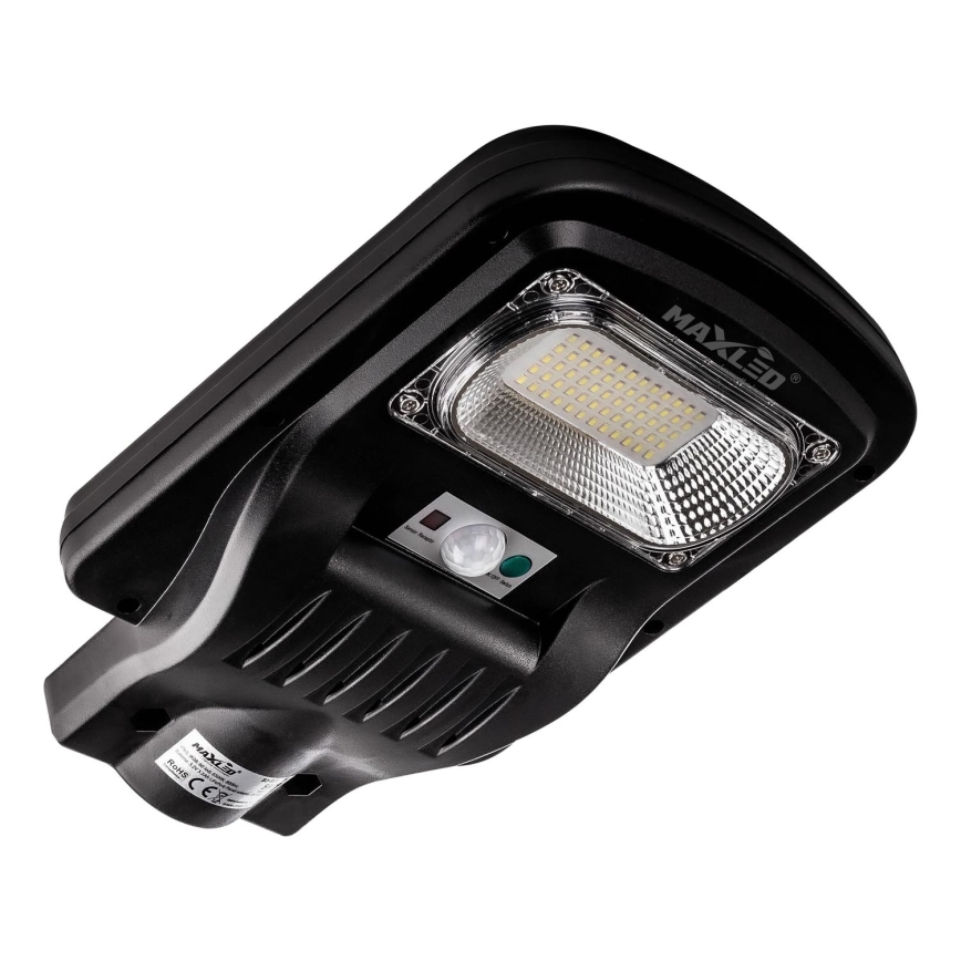 LED Farola solar regulable con sensor LED/60W/6V 5500 mAh 6500K IP65 negro + control remoto