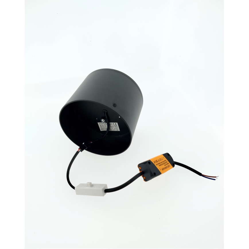 LED Foco empotrado LED/10W/230V 3000/4000/6400K diámetro 12 cm negro