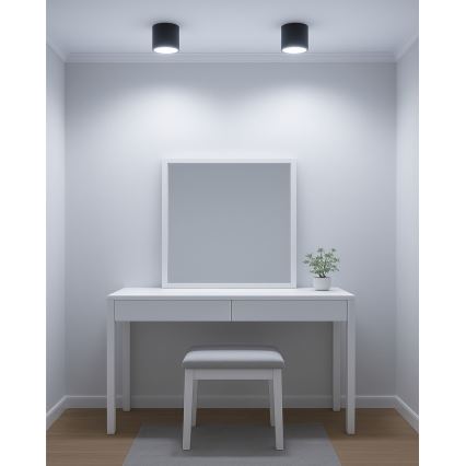 LED Foco empotrado LED/10W/230V 3000/4000/6400K diámetro 12 cm negro