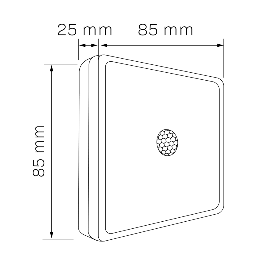 LED Iluminación de muebles con sensor LED/1,5W/4,5V 3xAA cromo mate