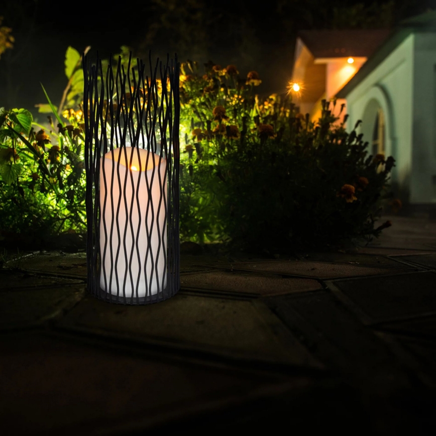LED Iluminación decorativa de exterior NYBORG LED/2xAA 35 cm IP44 blanco cálido