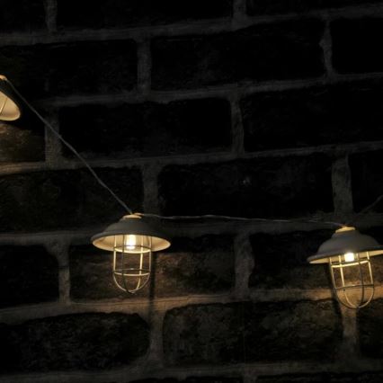 LED Iluminación decorativa exterior LOFT 10xLED/2xAA