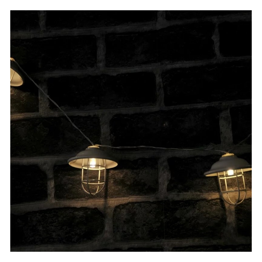 LED Iluminación decorativa exterior LOFT 10xLED/2xAA
