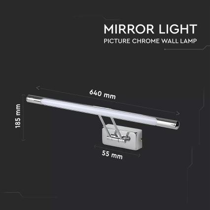 LED Iluminación del cuadro 1xLED/12W/230V 3000K