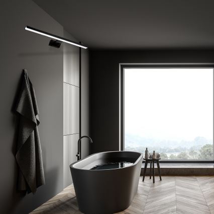 LED Iluminación para espejo de baño SHINE BLACK LED/15W/230V 80 cm IP44 negra