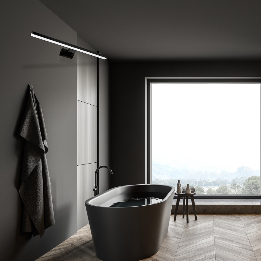 LED Iluminación para espejo de baño SHINE BLACK LED/15W/230V 80 cm IP44 negra