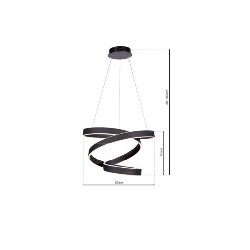 LED Lámpara colgante ANDROMEDA LED/45W/230V
