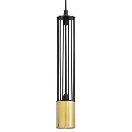 LED Lámpara colgante BARS 1xGU10/4,8W/230V negro/dorado