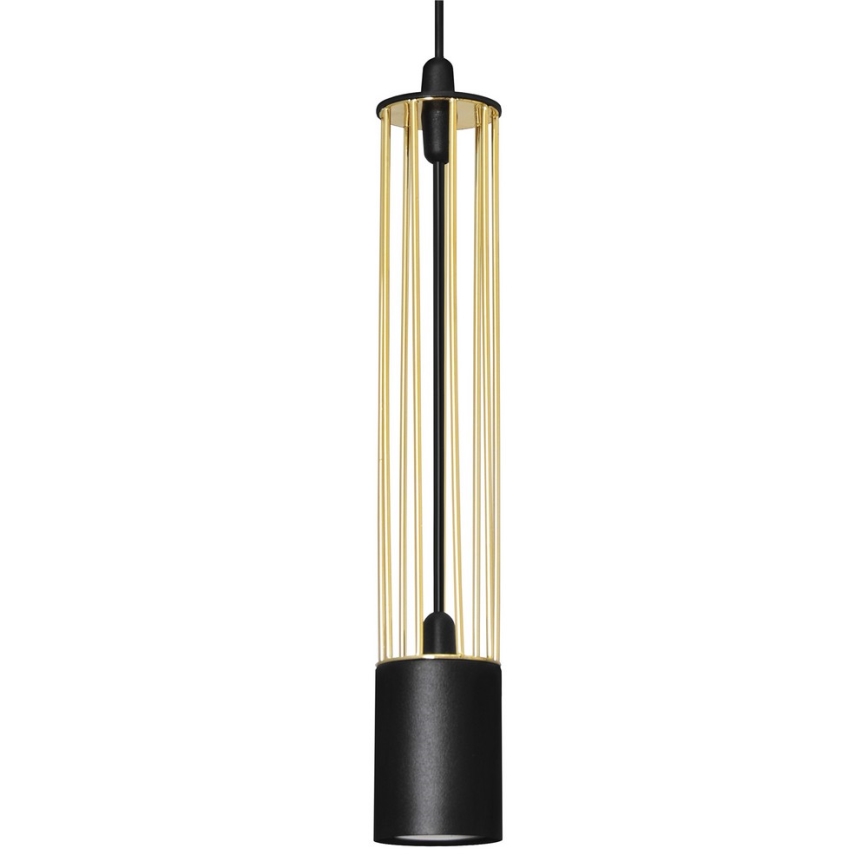 LED Lámpara colgante BARS 3xGU10/4,8W/230V dorado/negro