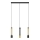 LED Lámpara colgante BARS 3xGU10/4,8W/230V negro/dorado