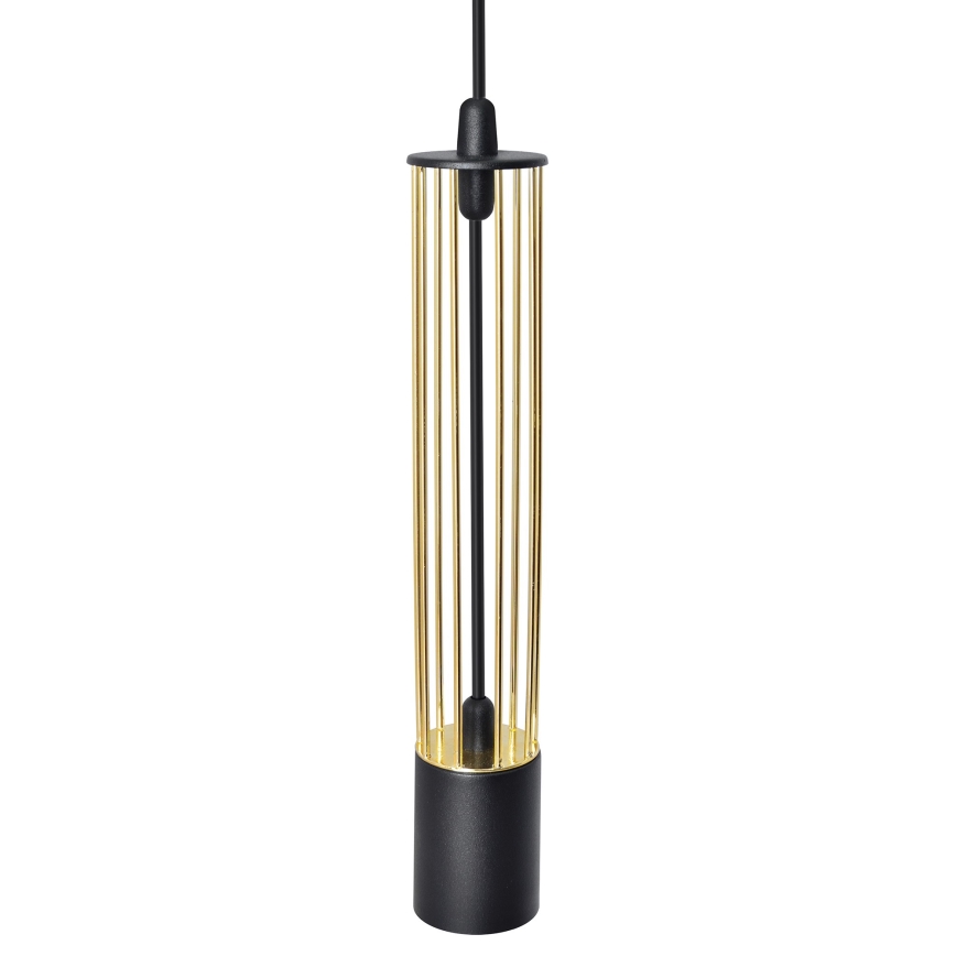 LED Lámpara colgante BARS 3xGU10/4,8W/230V negro/dorado