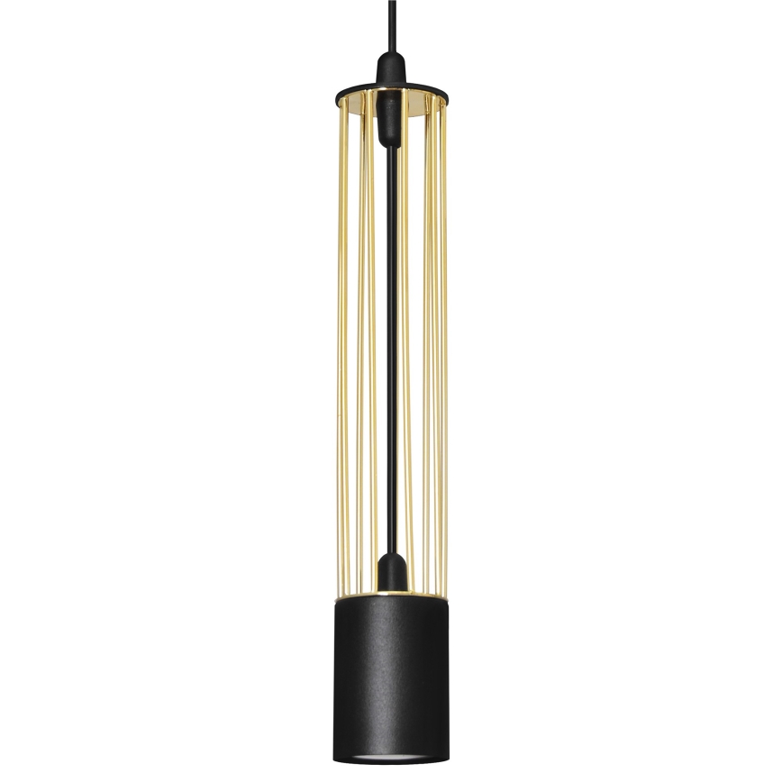 LED Lámpara colgante BARS 3xGU10/4,8W/230V negro/dorado