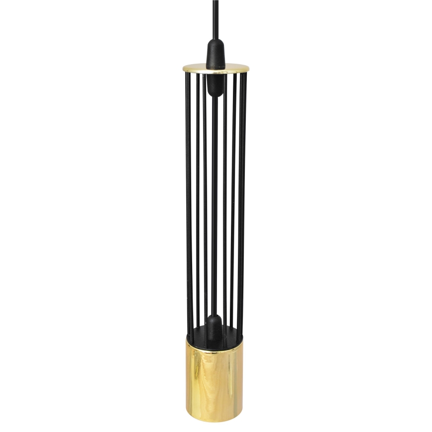 LED Lámpara colgante BARS 3xGU10/4,8W/230V negro/dorado