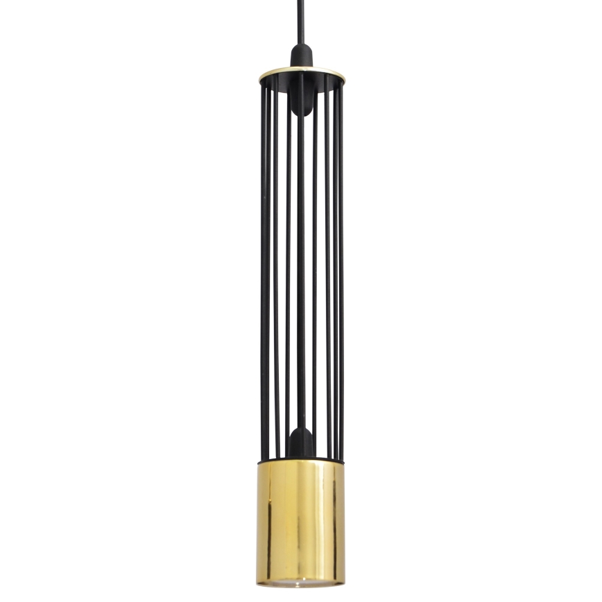 LED Lámpara colgante BARS 3xGU10/4,8W/230V negro/dorado