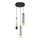 LED Lámpara colgante BARS 3xGU10/4,8W/230V negro/dorado