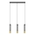 LED Lámpara colgante BARS 3xGU10/4,8W/230V negro/dorado