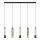 LED Lámpara colgante BARS 5xGU10/4,8W/230V negro/dorado