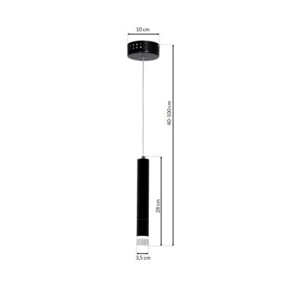 LED Lámpara colgante CARBON LED/5W/230V