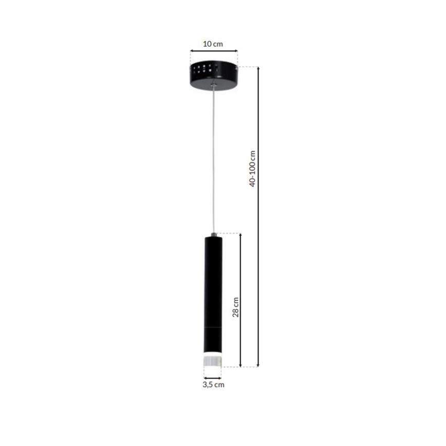LED Lámpara colgante CARBON LED/5W/230V