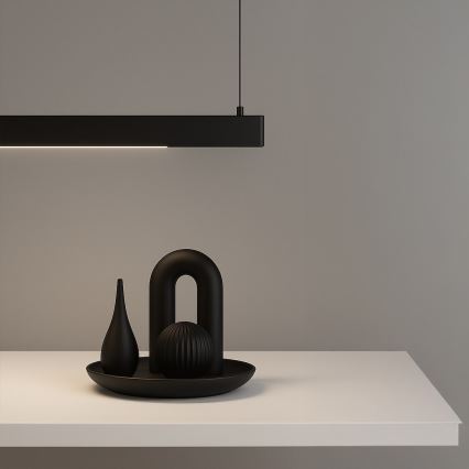 LED Lámpara colgante con cable LINEA LED/36W/230V 3000/4000/5700K CRI 90 negra