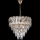 LED Lámpara colgante con cadena 7xE27/60W/230V + 4xLED/6W diá. 40 cm dorado