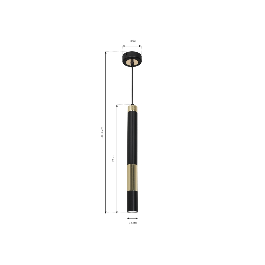 LED Lámpara colgante DALLAS 1xGU10/3W/230V