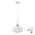 LED Lámpara colgante HARMA 1xE27/60W/230V diámetro 30 cm cromo mate/blanco