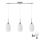LED Lámpara colgante HARMA 3xE27/60W/230V cromo mate/blanco