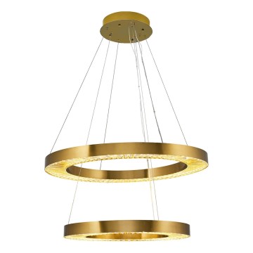 LED Lámpara colgante JESI LED/140W/230V 3000K 100 cm bronce