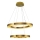 LED Lámpara colgante JESI LED/140W/230V 3000K 100 cm bronce