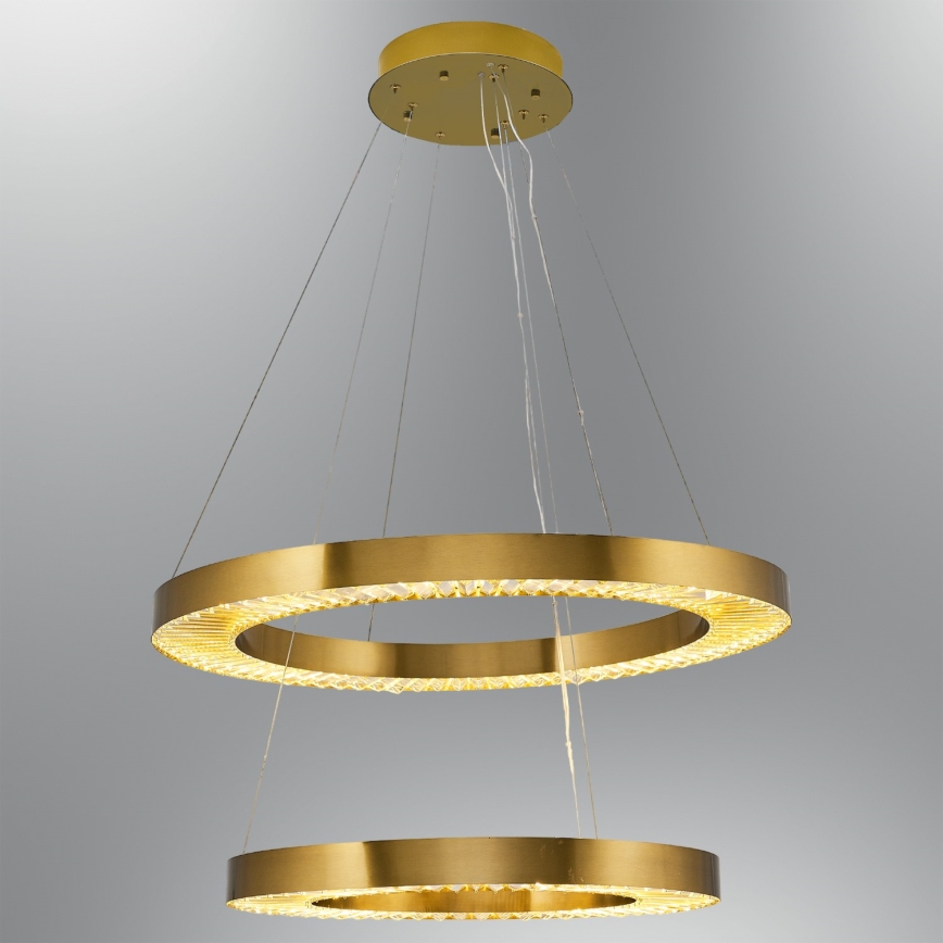 LED Lámpara colgante JESI LED/140W/230V 3000K 100 cm bronce