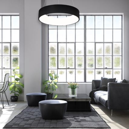 LED Lámpara colgante OHIO BLACK LED/24W/230V