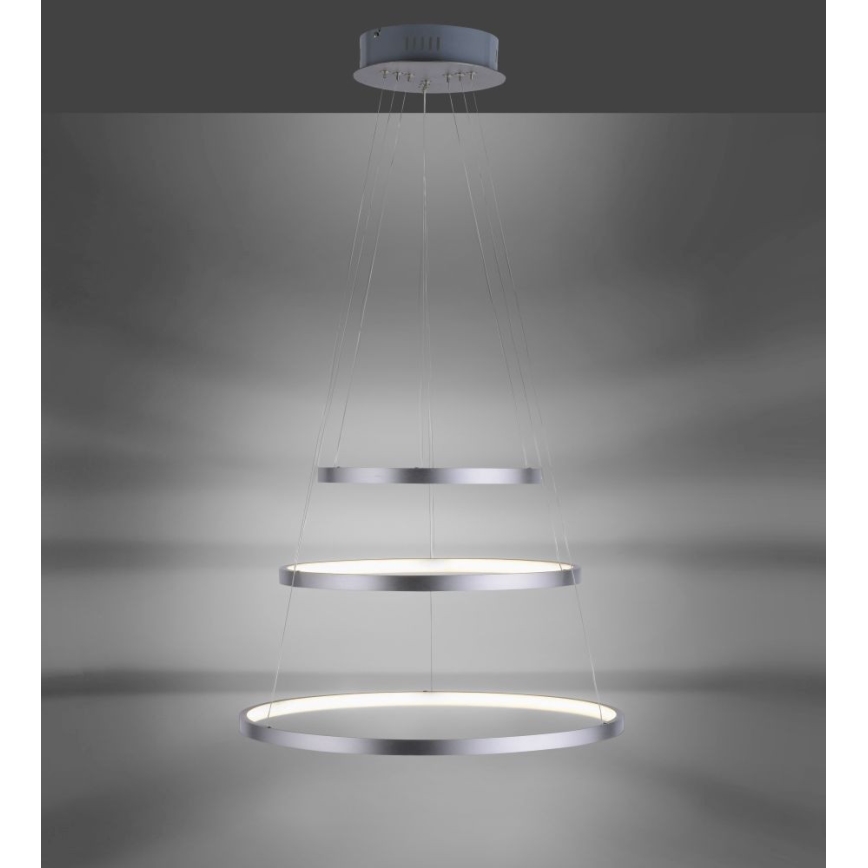 LED Lámpara colgante regulable CIRCLE 1xLED/15W/230V + LED/20W + LED/25W