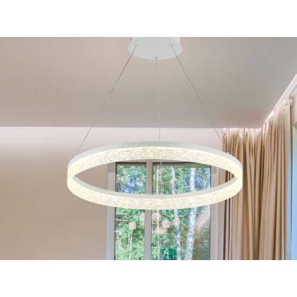 Lámpara colgante LED regulable con cable ALIANZ LED/45W/230V 3000-6000K Ø 60 cm + mando a distancia