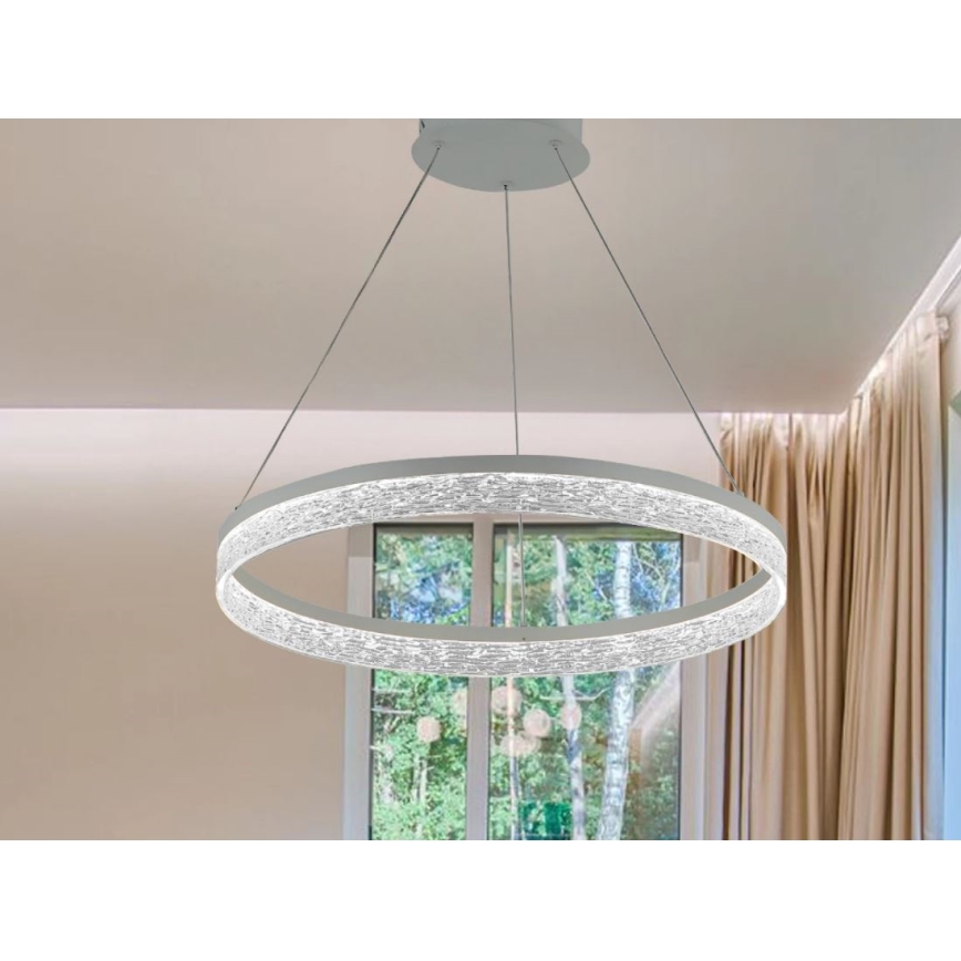 Lámpara colgante LED regulable con cable ALIANZ LED/45W/230V 3000-6000K Ø 60 cm + mando a distancia