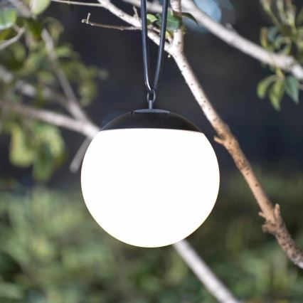 LED Lámpara colgante solar KIARA LED/1,2V 600 mAh IP44 negro