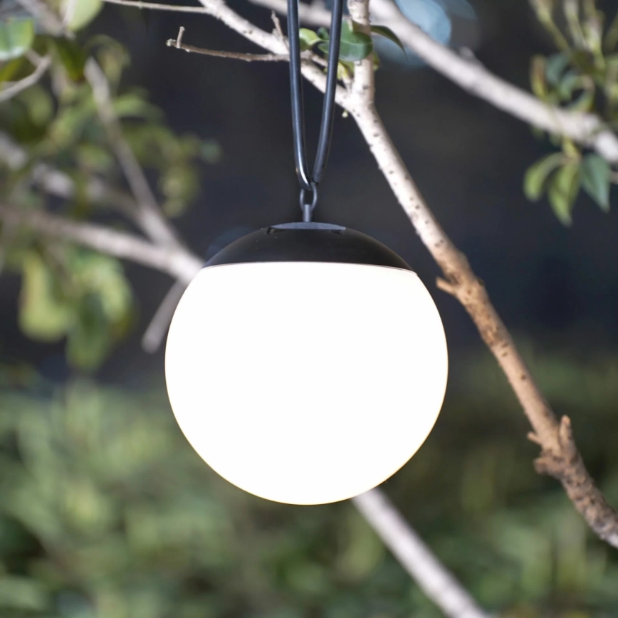 LED Lámpara colgante solar KIARA LED/1,2V 600 mAh IP44 negro