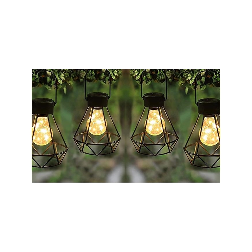 LED Lámpara colgante solar LED/0,1W/1,2V 600 mAh diá. 13 cm