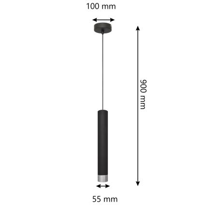 LED Lámpara colgante TUBA 1xGU10/4,8W/230V