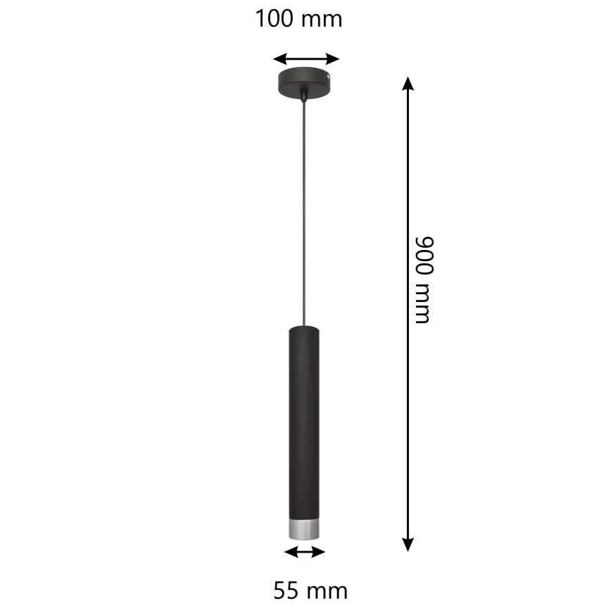 LED Lámpara colgante TUBA 1xGU10/4,8W/230V