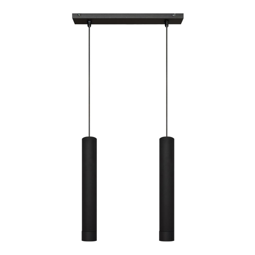 LED Lámpara colgante TUBA 2xGU10/4,8W/230V negro