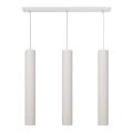 LED Lámpara colgante TUBA 3xGU10/4,8W/230V blanco