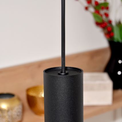 LED Lámpara colgante TUBA 3xGU10/4,8W/230V negro