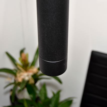 LED Lámpara colgante TUBA 3xGU10/4,8W/230V negro